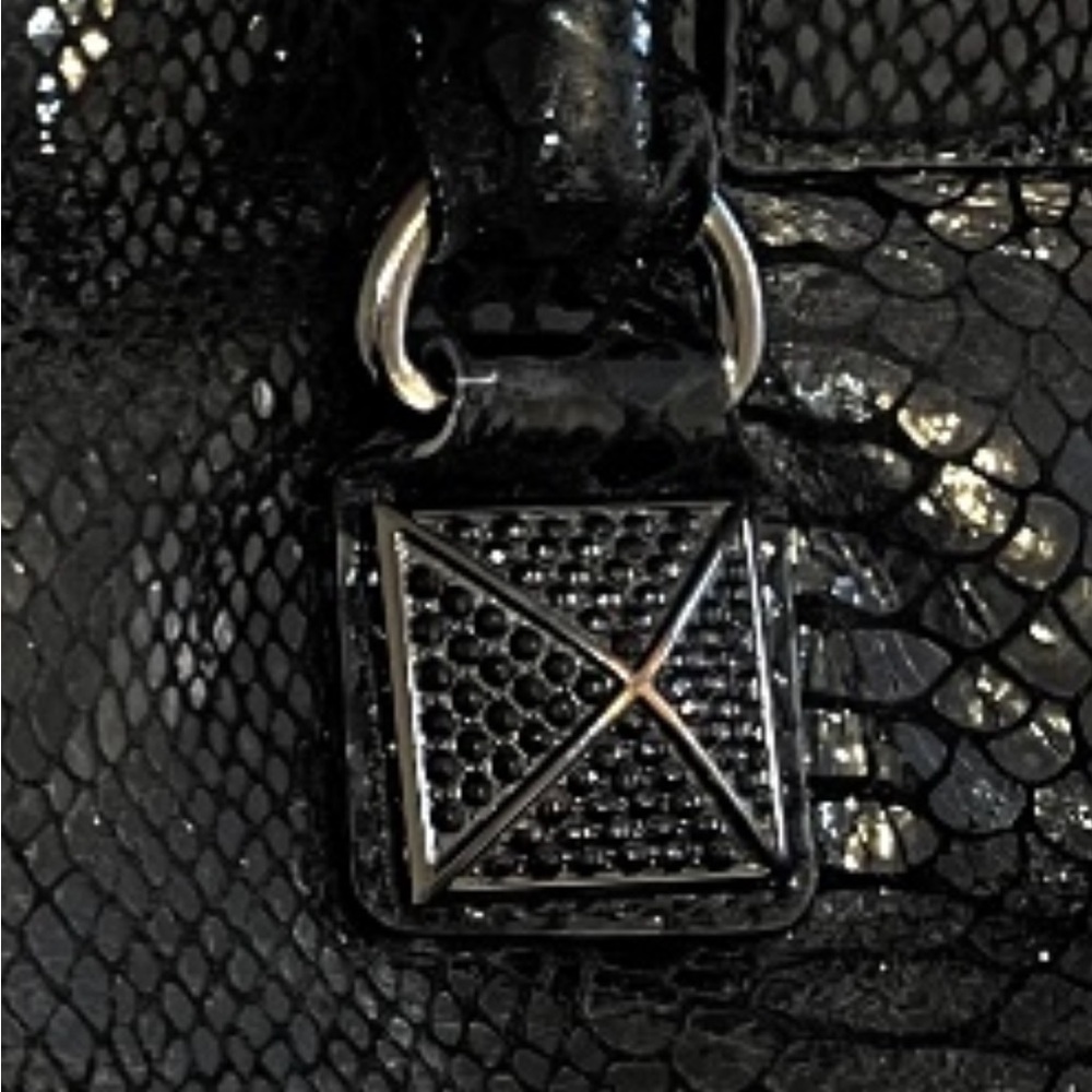 Michael Kors Black Python Hamilton Bag - image 8
